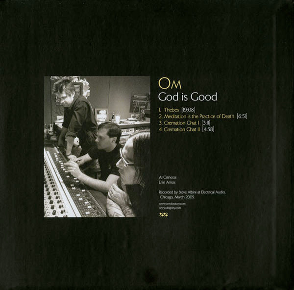 Om - God is Good - VG+ LP Record 2009 Drag City USA Original Press Vinyl & Foil-Stamped Cover - Stoner Rock / Doom Metal - Shuga Records