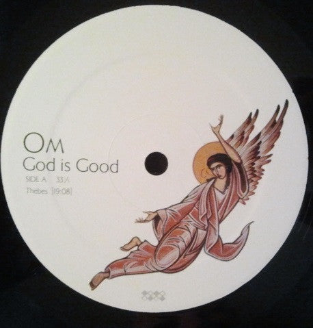 Om - God is Good - VG+ LP Record 2009 Drag City USA Original Press Vinyl & Foil-Stamped Cover - Stoner Rock / Doom Metal - Shuga Records