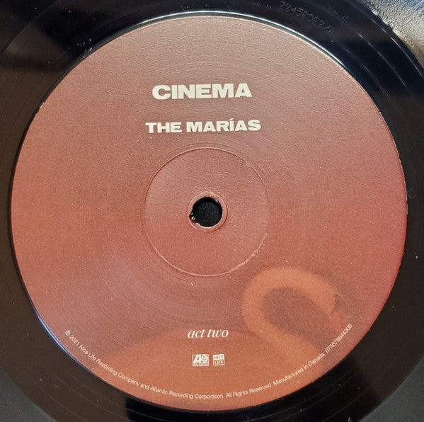 The Marías - Cinema - VG+ LP Record 2021 Nice Life Vinyl - Indie Pop / Alternative Rock - Shuga Records