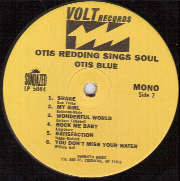 Otis Redding - Otis Blue / Otis Redding Sings Soul (1965) - New LP Record 2014 Volt Sundazed USA Mono Vinyl - Soul / Funk - Shuga Records