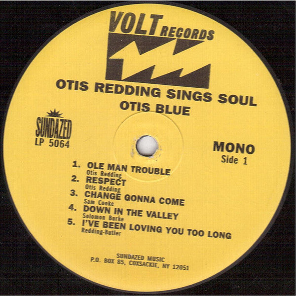 Otis Redding - Otis Blue / Otis Redding Sings Soul (1965) - New LP Record 2014 Volt Sundazed USA Mono Vinyl - Soul / Funk - Shuga Records