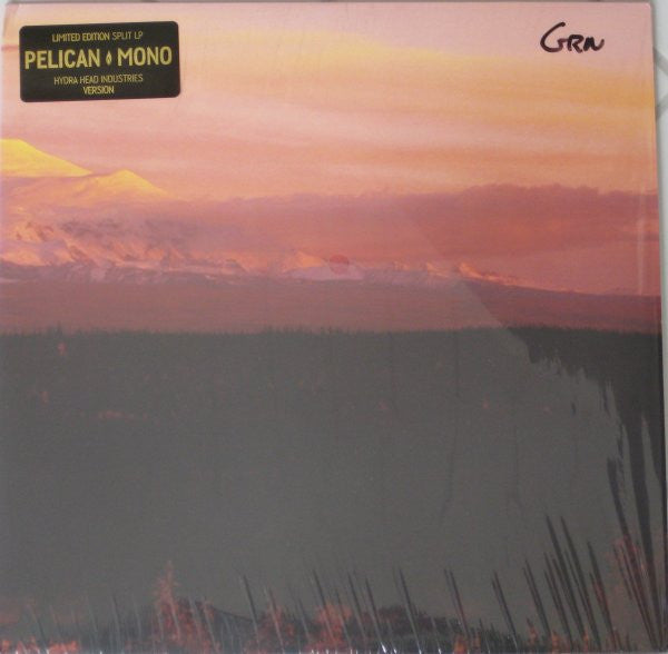 Pelican / Mono - Split LP Mint- Record 2005 Temporary Residence Hydra Head USA Black Vinyl & Insert - Post Rock / Hardcore / Stoner Rock