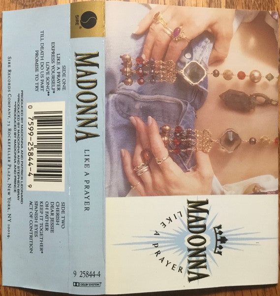 Madonna - Like A Prayer - VG+ Cassette 1989 Sire USA Tape - Synth-pop / Pop Rock - Shuga Records