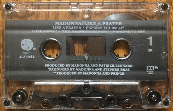 Madonna - Like A Prayer - VG+ Cassette 1989 Sire USA Tape - Synth-pop / Pop Rock - Shuga Records
