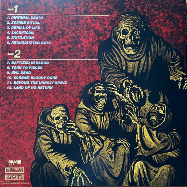 Death - Scream Bloody Gore (1987) - New LP Record 2021 Relapse Butterfly Splatter Vinyl & Insert - Death Metal - Shuga Records