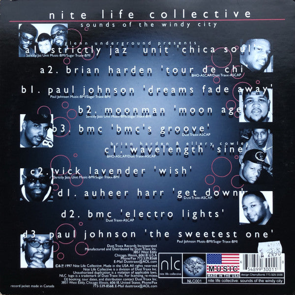 Glenn Underground, Paul Johnson, Brian Harden, BMC, Moon Man, Vick Lavender - Sounds Of The Windy City - New 2 LP Record 1998 Nite Life Collective Vinyl - Chicago House / Deep House - Shuga Records