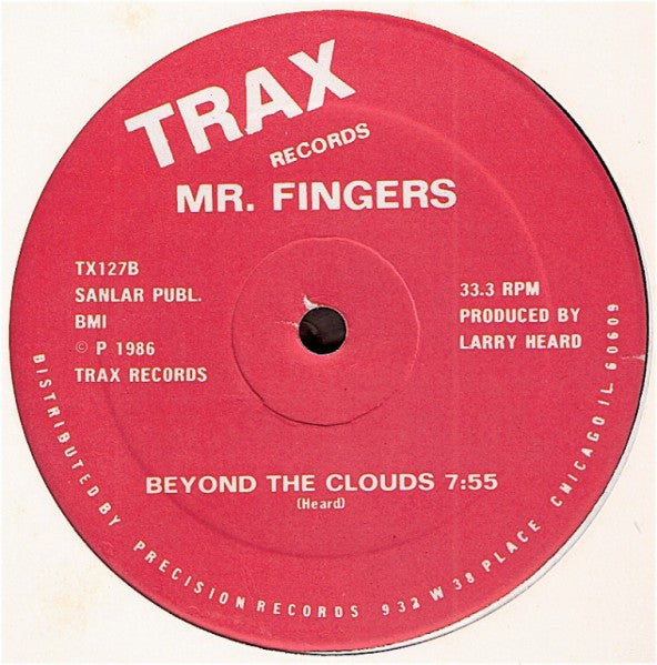 Mr. Fingers - Washing Machine / Can You Feel It - VG 12" Single Record 1986 Trax USA Original Vinyl - Chicago House / Acid House / Deep House - Shuga Records