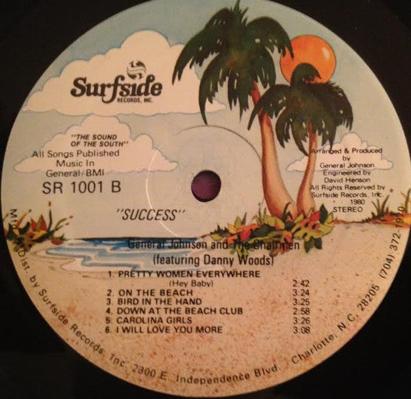 General Johnson And The Chairmen Also Featuring Danny Woods - Success - Mint- LP Record 1980 Surfside USA Vinyl - Soul / Funk - Shuga Records