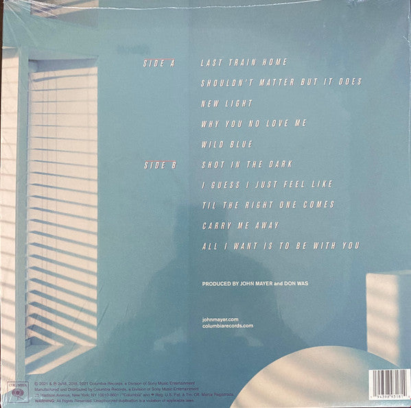 John Mayer - Sob Rock - New LP Record 2021 Columbia Target Exclusive Coke Bottle Clear Vinyl - Soft Rock / Pop Rock - Shuga Records