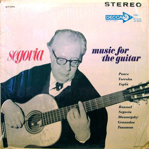 Andrés Segovia - Music For The Guitar (1960) - Mint- LP Record 1967 Decca USA Vinyl - Latin / Classical / Flamenco - Shuga Records