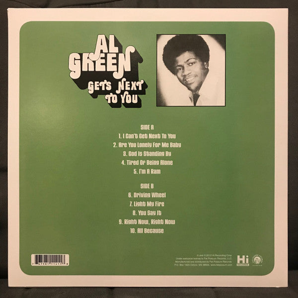 Al Green - Gets Next To You (1971) - New LP Record 2018 Hi Fat Possum 180 gram Vinyl - Soul / Funk - Shuga Records
