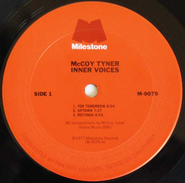 McCoy Tyner ‎– Inner Voices - VG+ LP Record 1977 Milestone USA Vinyl - Jazz / Fusion / Modal - Shuga Records