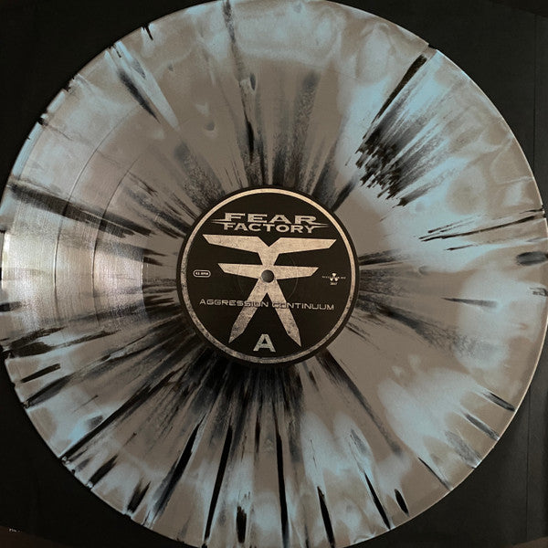 Fear Factory - Aggression Continuum - Mint- 2 LP Record 2021 Nuclear Blast Grey/Light Blue Swirl w/ Black Splatter Vinyl - Industrial Metal / Heavy Metal