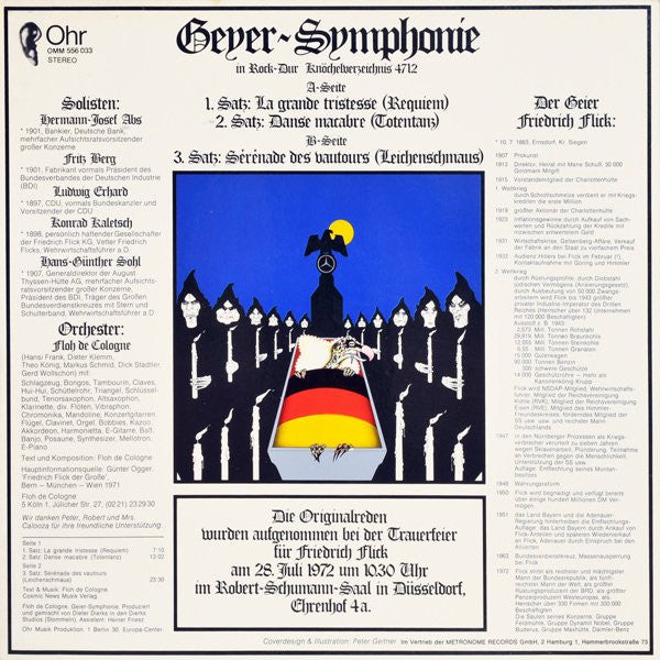 Floh De Cologne - Geyer-Symphonie - Mint- LP Record 1974 Ohr Germany Origina Vinyl - Krautrock / Prog Rock / Political - Shuga Records