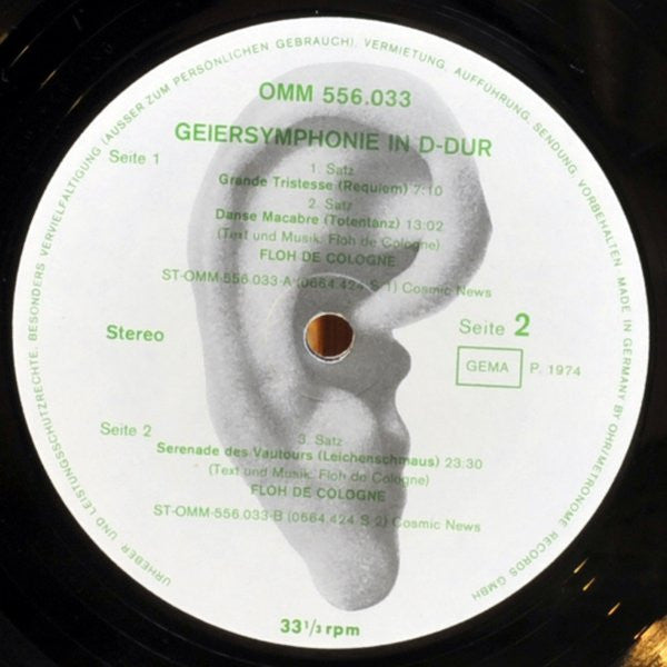 Floh De Cologne - Geyer-Symphonie - Mint- LP Record 1974 Ohr Germany Origina Vinyl - Krautrock / Prog Rock / Political - Shuga Records