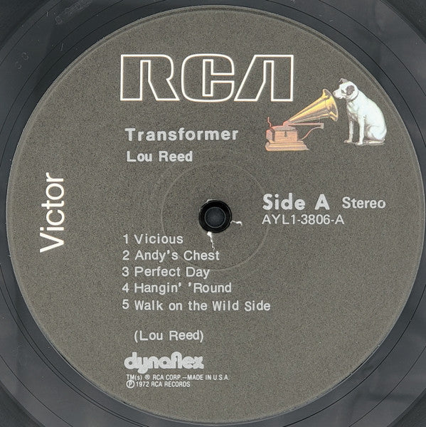 Lou Reed - Transformer (1971) - VG+ (VG- low grade cover) LP Record 1980 RCA USA Vinyl - Rock / Glam - Shuga Records