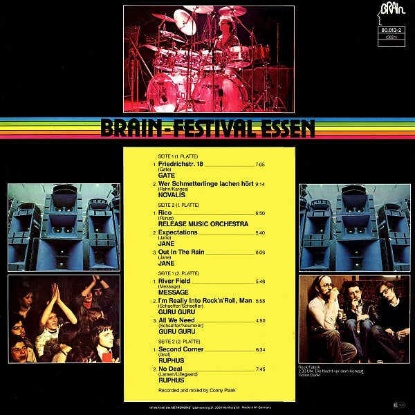 Various Brain-Festival Essen - Mint- 2 LP Record 1977 Brain Germany Vinyl - Krautrock / Prog Rock - Shuga Records