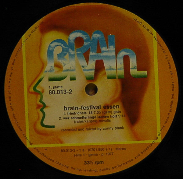 Various Brain-Festival Essen - Mint- 2 LP Record 1977 Brain Germany Vinyl - Krautrock / Prog Rock - Shuga Records