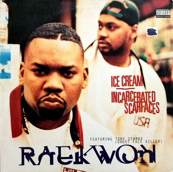 Raekwon - Ice Cream / Incarcerated Scarfaces - VG+ 12" Single Record 1995 Loud RCA BMG USA Original Vinyl - Hip Hop / Wu-Tang Clan - Shuga Records