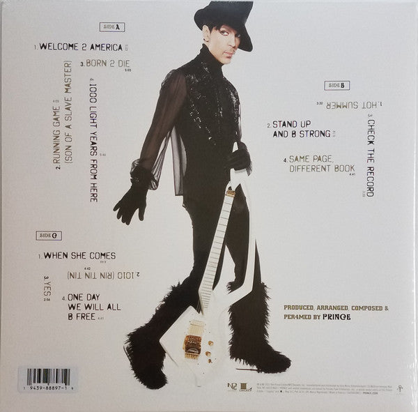Prince - Welcome 2 America - New 2 LP Record 2021 NPG Sony USA Clear Vinyl & Download - Pop Rock / Funk / Minneapolis Sound - Shuga Records