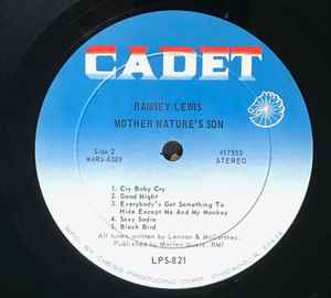 Ramsey Lewis ‎- Mother Nature's Son - VG LP Record 1969 Cadet USA Stereo Vinyl - Jazz / Soul-Jazz - Shuga Records