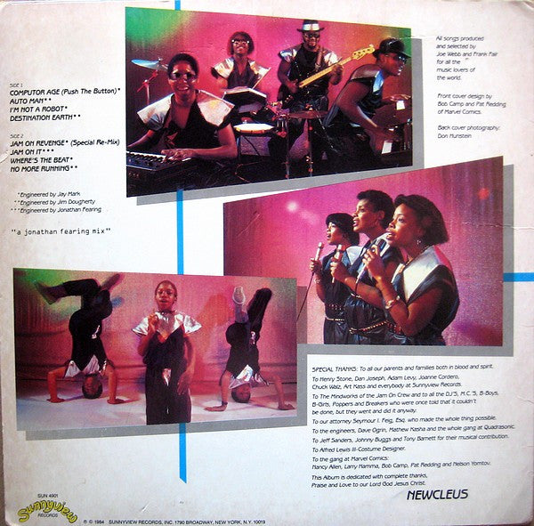 Newcleus - Jam On Revenge - VG+ (VG- cover) LP Record 1983 Sunnyview USA Vinyl - Electro / Hip Hop - Shuga Records