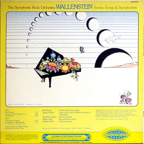 Wallenstein / The Symphonic Rock Orchestra - Stories, Songs & Symphonies - VG+ LP Record 1975 Kosmische Musik Germany Quadraphonic Vinyl - Krautrock / Prog Rock - Shuga Records