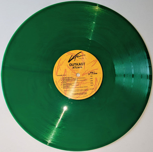 Outkast - ATLiens (1996) - Mint- 2 LP Record 2021 LaFace Vinyl Me, Please Neon Green & Blue Galaxy Vinyl - Hip Hop / Conscious - Shuga Records