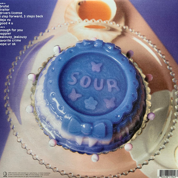 Olivia Rodrigo - Sour - Mint- LP Record Geffen Target Exclusive Blue Vinyl & Alternative Artwork - Pop / Indie Pop - Shuga Records