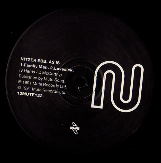 Nitzer Ebb - As Is - Mint- 12" EP Record 1991 Mute UK Vinyl - Electronic / Industrial / EBM - Shuga Records