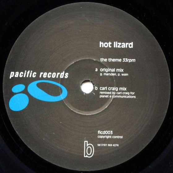 Hot Lizard – The Theme - VG+ 2x 12" Single Record 1995 Pacific UK Vinyl - Techno - Shuga Records