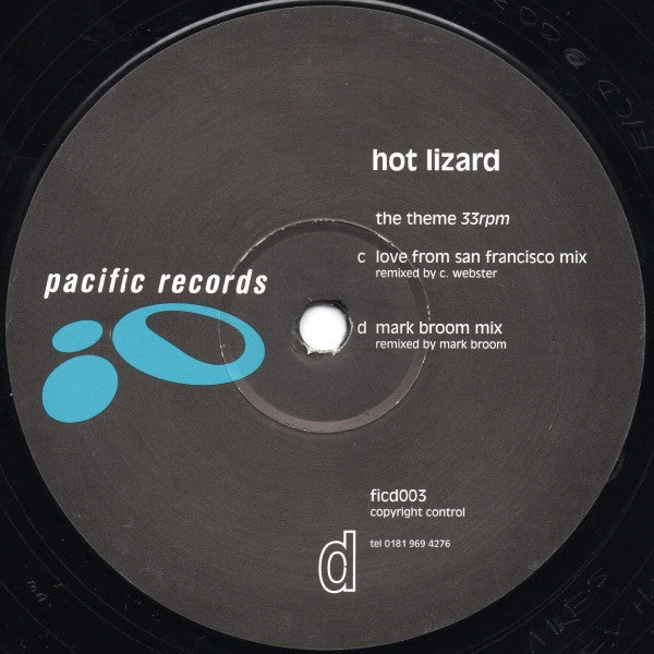 Hot Lizard – The Theme - VG+ 2x 12" Single Record 1995 Pacific UK Vinyl - Techno - Shuga Records