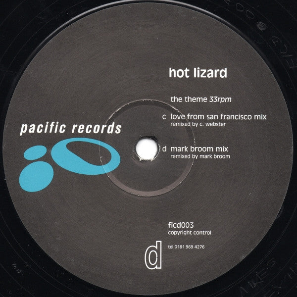 Hot Lizard – The Theme - VG+ 2x 12" Single Record 1995 Pacific UK Vinyl - Techno