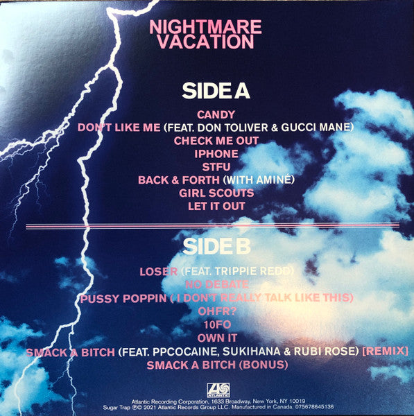 Rico Nasty - Nightmare Vacation - Mint- LP Record 2021 Atlantic Sugar Trap Coral Vinyl - Pop Rap / Punk / Trap - Shuga Records