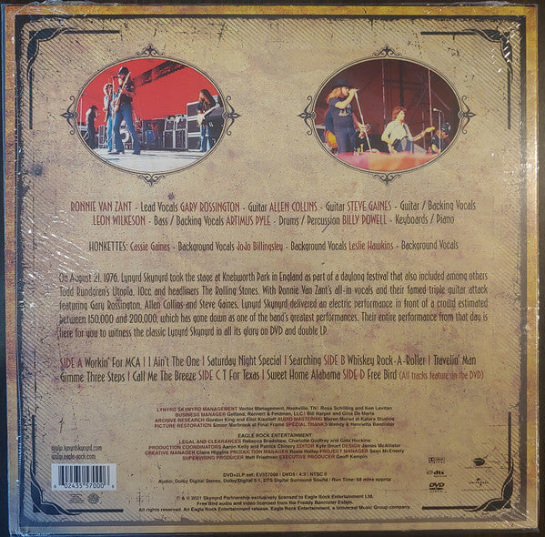 Lynyrd Skynyrd - Live At Knebworth ‘76 - New 2 LP Record 2021 Eagle Rock Universal Vinyl & DVD - Classic Rock / Southern Rock
