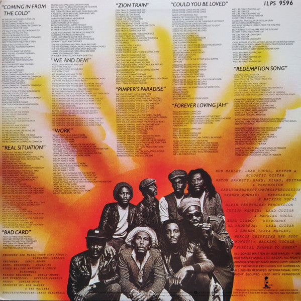 Bob Marley & The Wailers - Uprising - VG+ LP Record 1980 Island USA Original Press Vinyl - Reggae / Roots Reggae - Shuga Records