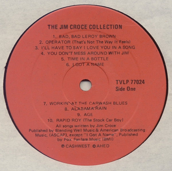 Jim Croce - The Jim Croce Collection (20 Original Hits) - Mint- LP Record 1977 AHED Canada Vinyl - Soft Rock / Pop Rock - Shuga Records