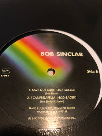 Bob Sinclar - I Feel For You - VG+ 12" Single Record Yellow Productions 2000 France Vinyl - House / Garage House / Disco House - Shuga Records