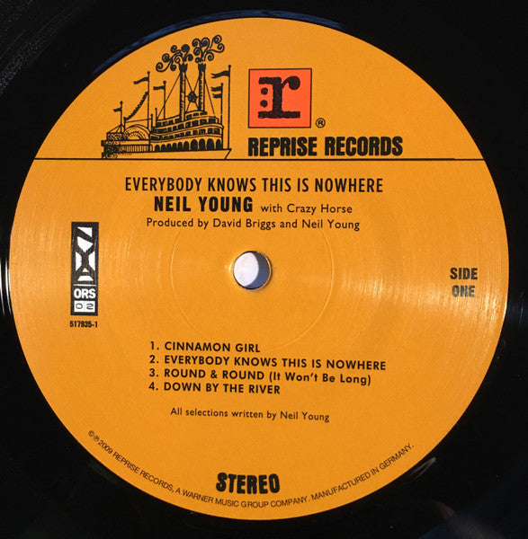 Neil Young & Crazy Horse - Everybody Knows This Is Nowhere (1969) - Mint- LP Record 2009 Reprise USA Vinyl - Classic Rock / Folk Rock - Shuga Records