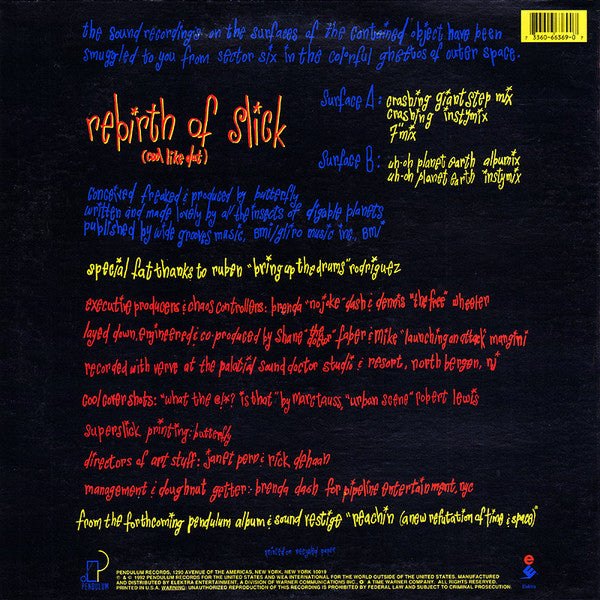 Digable Planets - Rebirth Of Slick (Cool Like Dat) - VG+ 12" Single Record 1992 Pendulum USA Original Vinyl - Hip Hop / Jazzy Hip-Hop - Shuga Records