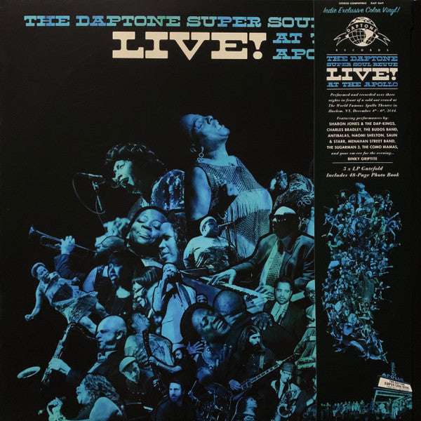 Various - The Daptone Super Soul Revue Live! At The Apollo - New 3 LP Record 2021 Daptone Indie Exclusive Translucent Teal Vinyl - Soul / Funk / Gospel / Afrobeat - Shuga Records