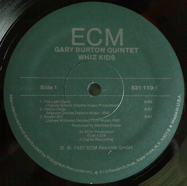 Gary Burton Quintet - Whiz Kids - Mint- LP Record 1987 ECM USA Original Vinyl - Jazz / Contemporary Jazz - Shuga Records