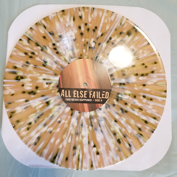 All Else Failed - This Never Happened - New LP Record 2021 Translation Loss USA Translucent Gold with Splatter Vinyl & Insert - Hardcore / Metal - Shuga Records