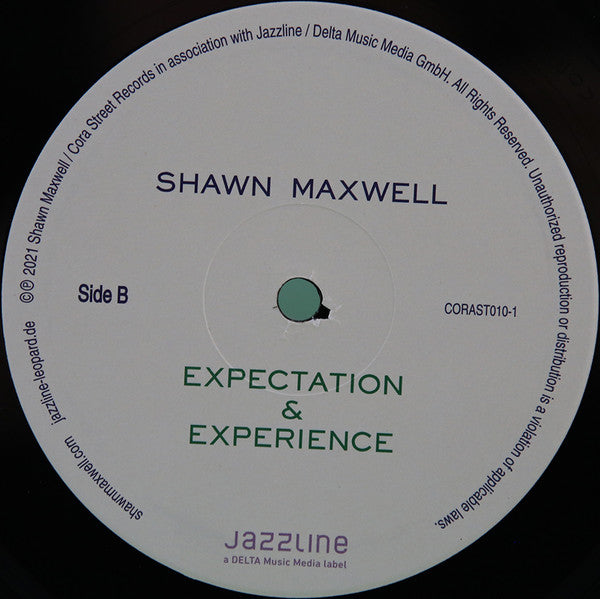 Signed Autographed - Shawn Maxwell - Expectation & Experience - Mint- LP Record Cora Street Jazzline Germany Vinyl - Chicago Jazz / Fusion - Shuga Records