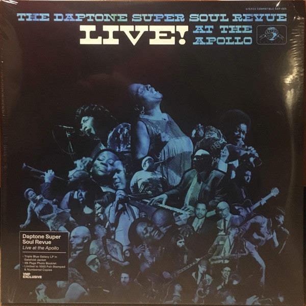 Various - The Daptone Super Soul Revue Live! At The Apollo - Mint- 3 LP Record 2021 Daptone Vinyl Me, Please Blue Galaxy Vinyl, Book, Numbered & Download - Soul / Funk / Gospel / Afrobeat - Shuga Records