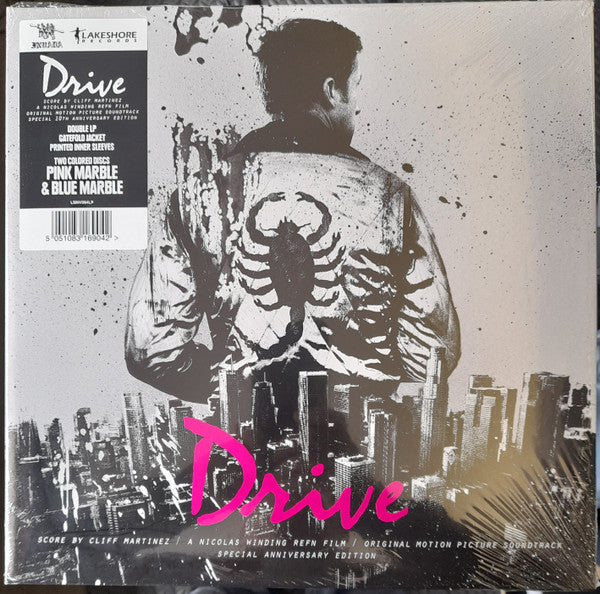 Cliff Martinez - Drive (Original Motion Picture 2011) - Mint- 2 LP Record 2021 Lakeshore Invada Pink & Blue Vinyl - Soundtrack - Shuga Records