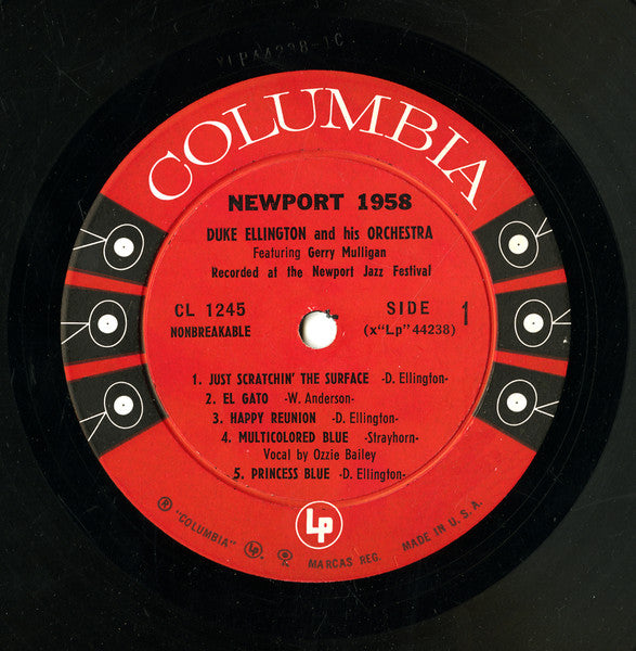 Duke Ellington And His Orchestra - Newport 1958 - VG LP Record 1958 Columbia USA Vinyl - Jazz / Big Band / Swing - Shuga Records