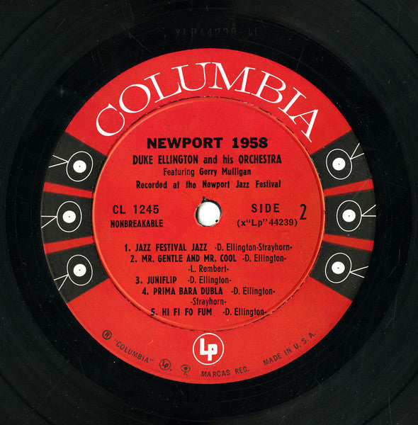 Duke Ellington And His Orchestra - Newport 1958 - VG LP Record 1958 Columbia USA Vinyl - Jazz / Big Band / Swing - Shuga Records