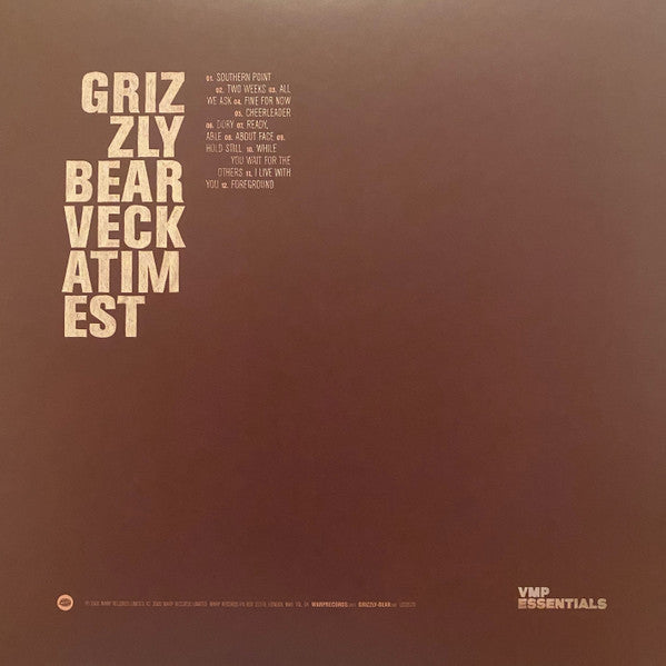 Grizzly Bear - Veckatimest (2009) - Mint- 2 LP Record 2014 Warp Vinyl Me Please Pink & Orange Vinyl & Booklet - Indie Rock / Folk Rock / Acoustic - Shuga Records
