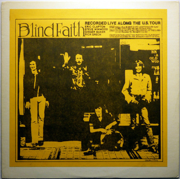Blind Faith - Recorded Live Along The U.S. Tour 1969 at Earl Warren Fairgrounds, Santa Barbara, CA. - VG+ LP Record 1974 Amazing Kornyfone Record Label Unofficial Vinyl - Classic Rock / Blues Rock / Hard Rock - Shuga Records